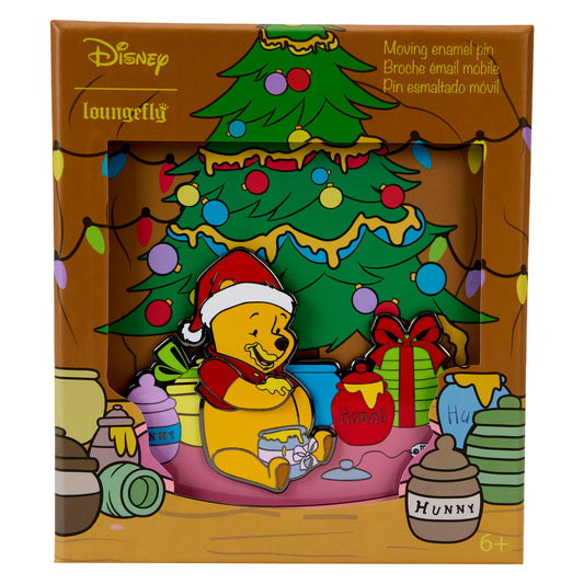 Winnie The Pooh Honey Present 3" Collector Box Sliding Pin - PREORDER