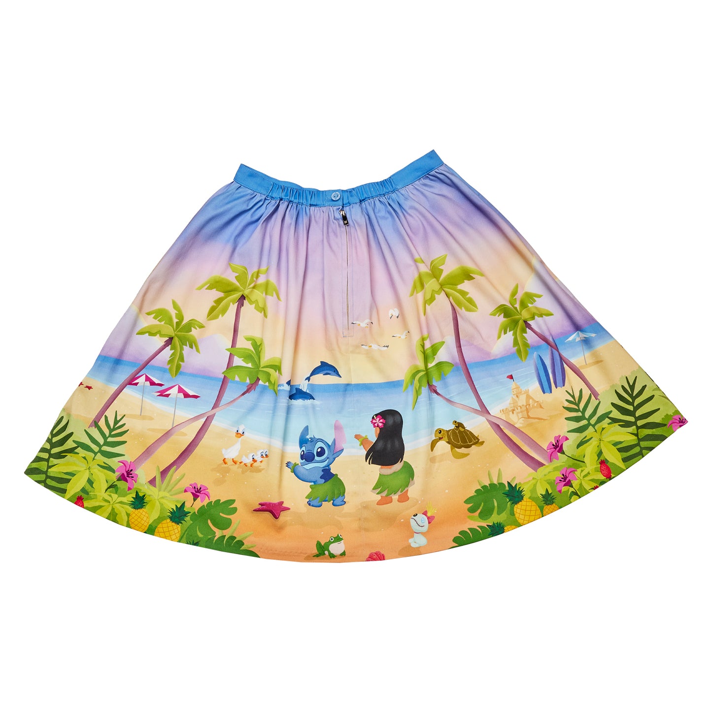 Lilo and Stitch Beach Scene Sandy Skirt by Stitch Shoppe - **PREORDER**