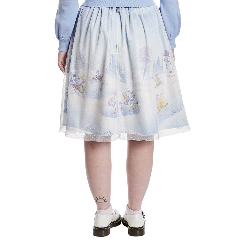 Winter Mickey and Friends Tulle Overlay Skirt by Stitch Shoppe - **PREORDER**