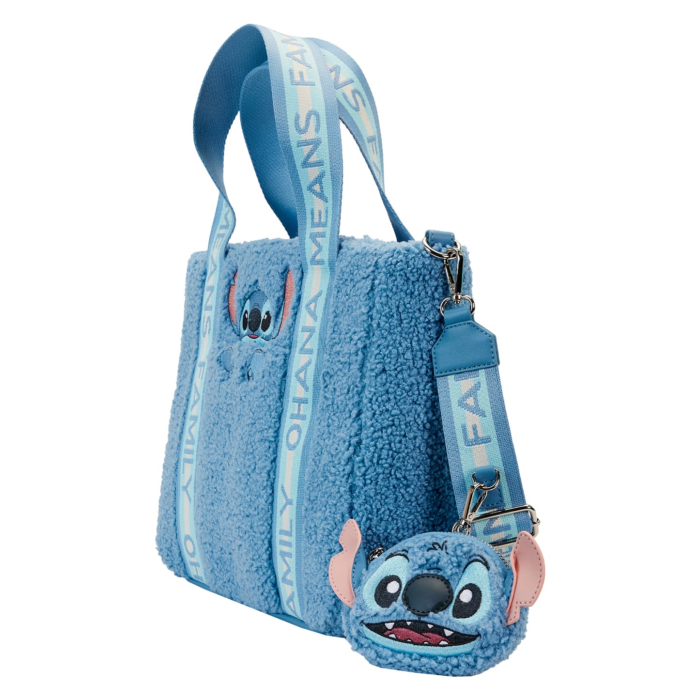 Stitch Plush Tote Bag with Coin Bag