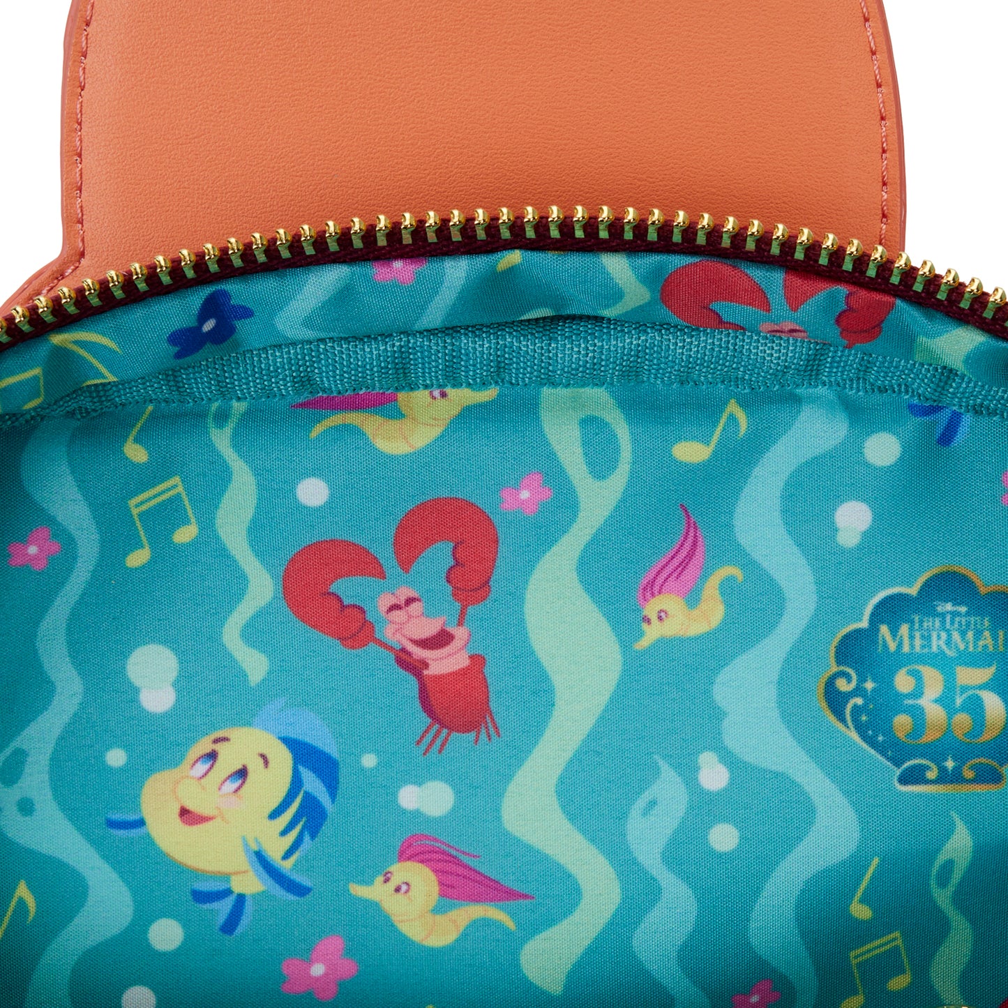 The Little Mermaid 35th Anniversary Sebastian Crossbuddies® Cosplay Crossbody Bag with Coin Bag  - **PREORDER**