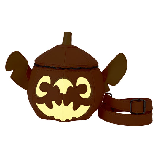 Stitch Pumpkin Head Figural Glow Crossbody Bag - **PREORDER**