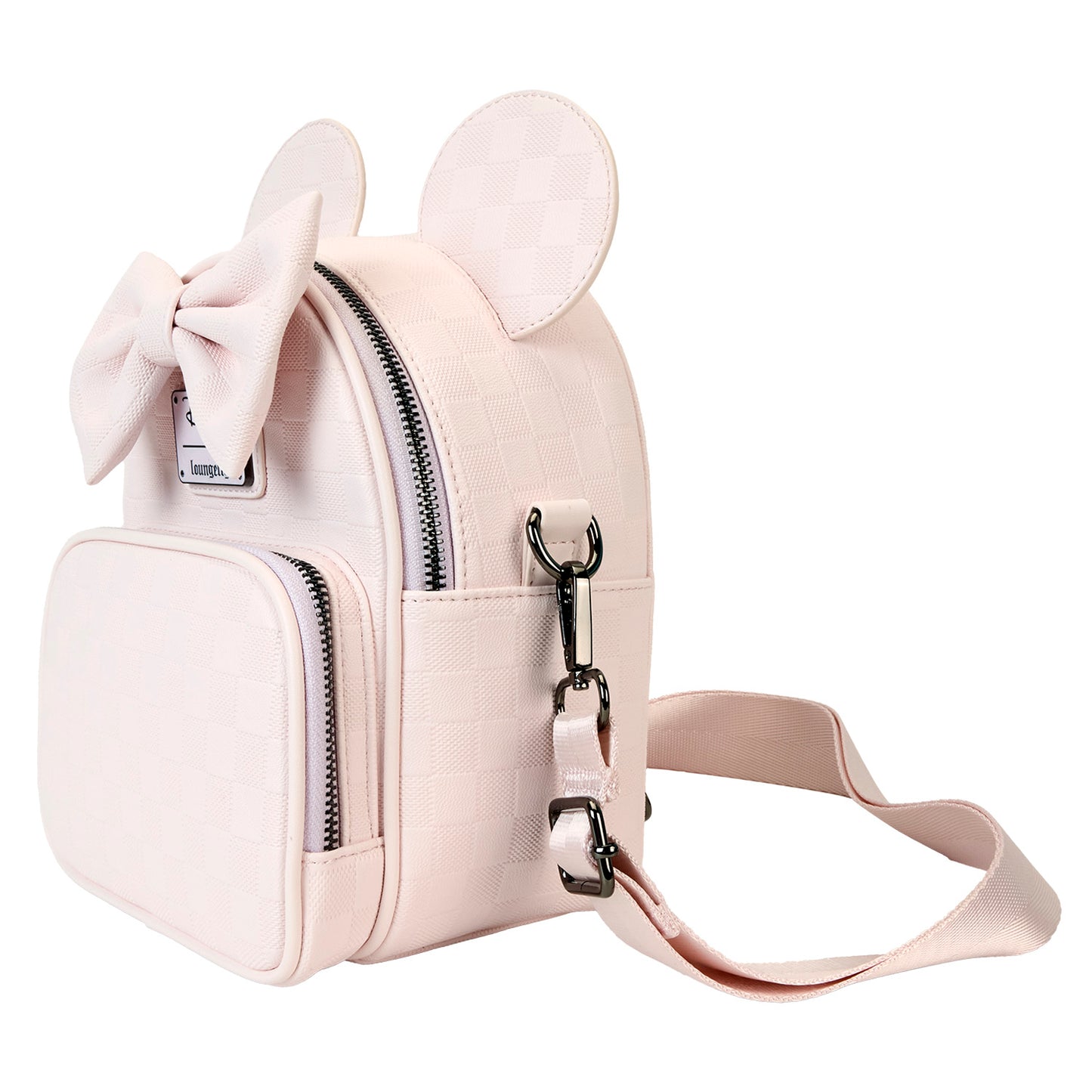 Minnie Mouse Checkered Texture Convertible Mini Backpack & Crossbody Bag - PREORDER