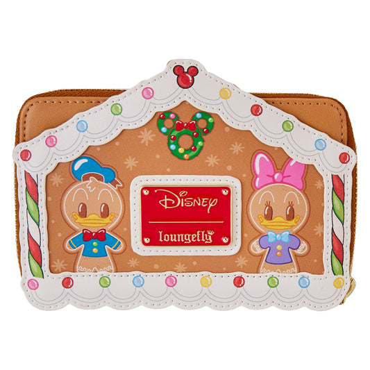 Mickey and Friends Gingerbread House Zip Wallet