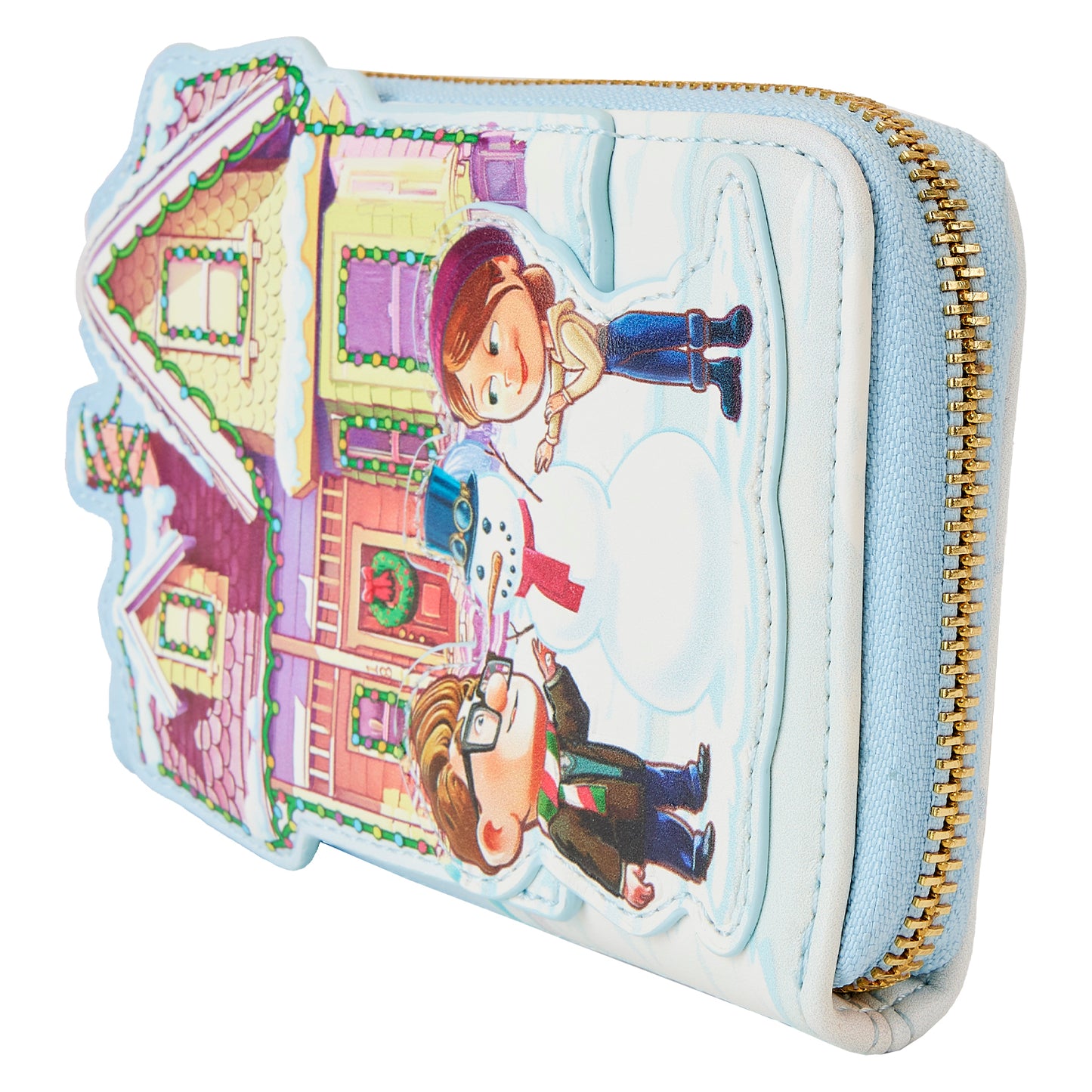 Up House Christmas Lights Zip Around Wallet-  **PREORDER**