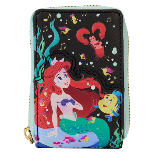 The Little Mermaid 35th Anniversary Life is the Bubbles Accordion Zip Around Wallet - **PREORDER**