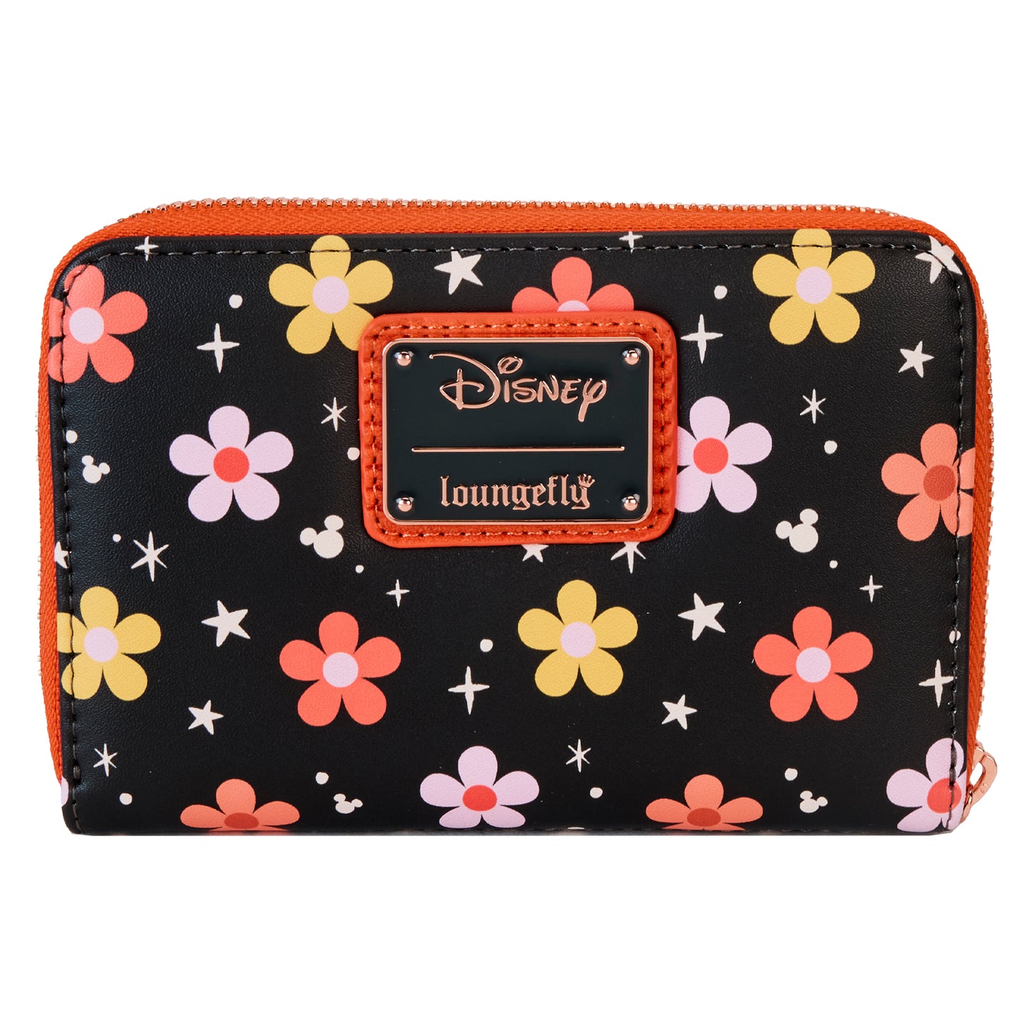 Mickey & Minnie Floral Ghost Glow Zip Around Wallet - PREORDER