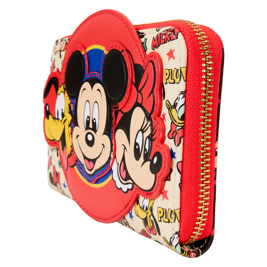 Mickey & Friends Classic All-Over Print Zip Around Wallet- PREORDER