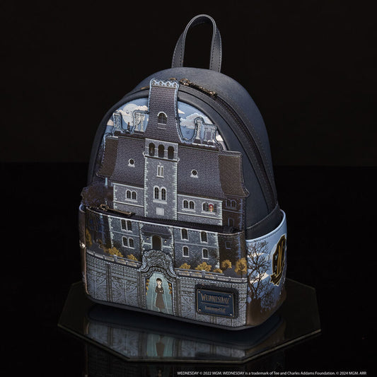 Wednesday Nevermore Academy Castle Glow Mini Backpack  - PREORDER