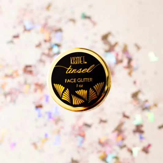 Goddess Platinum Gold Tinsel Face Glitter