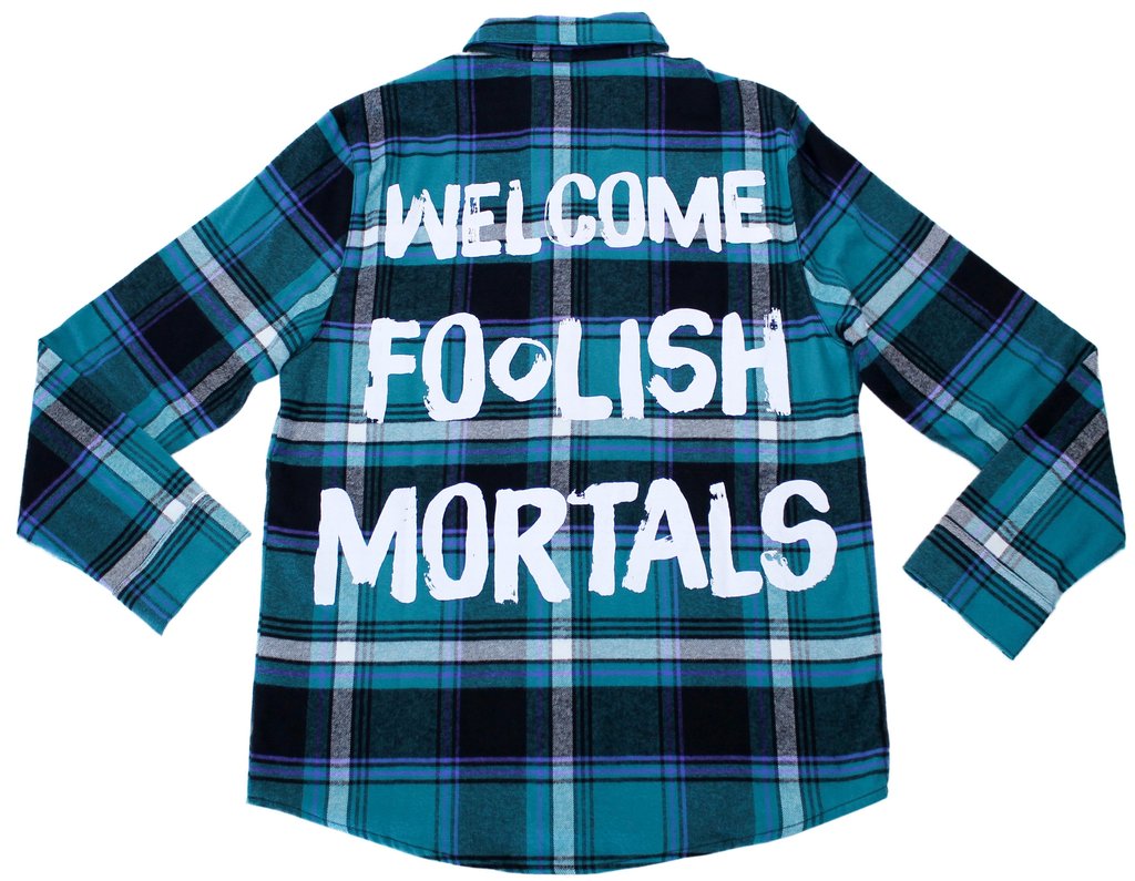 Haunted Mansion Foolish Mortals Flannel by Cakeworthy - Happy Mile Style