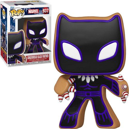Marvel Holiday Gingerbread Black Panther Pop! Vinyl Figure - PREORDER - Happy Mile Style