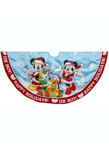 Mickey Mouse and Minnie Mouse Satin 48-Inch Tree Skirt