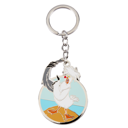 The Little Mermaid Scuttle Enamel Keychain