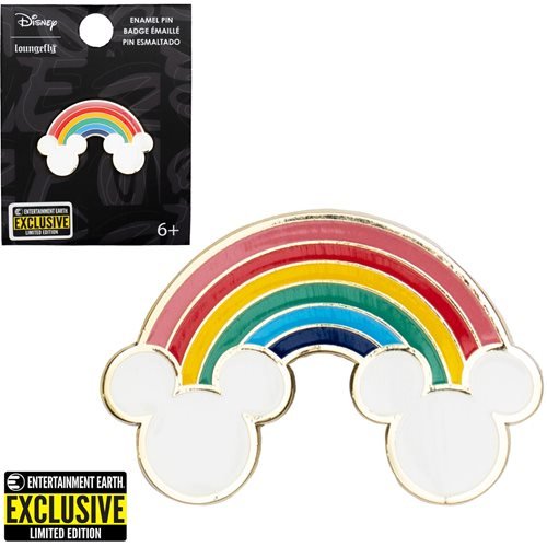 Mickey Mouse Rainbow Clouds Enamel Pin - Entertainment Earth Exclusive - Happy Mile Style