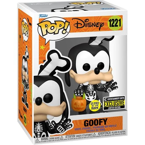 Disney Skeleton Goofy Glow-in-the-Dark Pop! Vinyl Figure - Entertainment Earth Exclusive