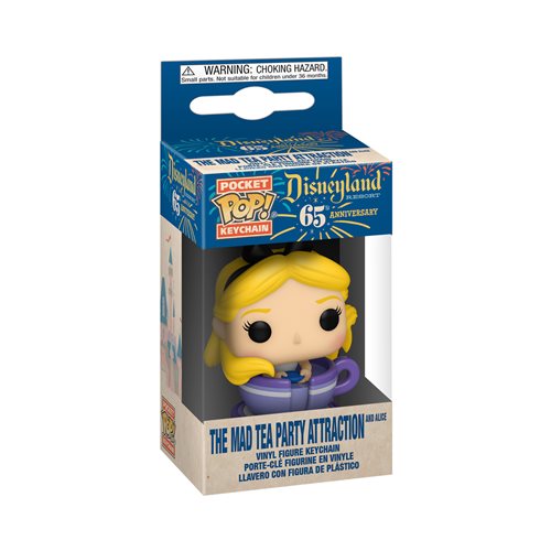 Disneyland 65th Anniversary Alice in Teacup Pocket Pop! Key Chain