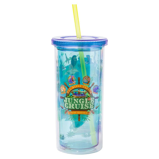 Disney Jungle Cruise 20oz Plastic Tall Cold Cup Lid & Straw