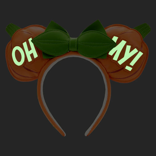 Minnie Mouse "Oh My"! Pumpkin Glow Ear Headband