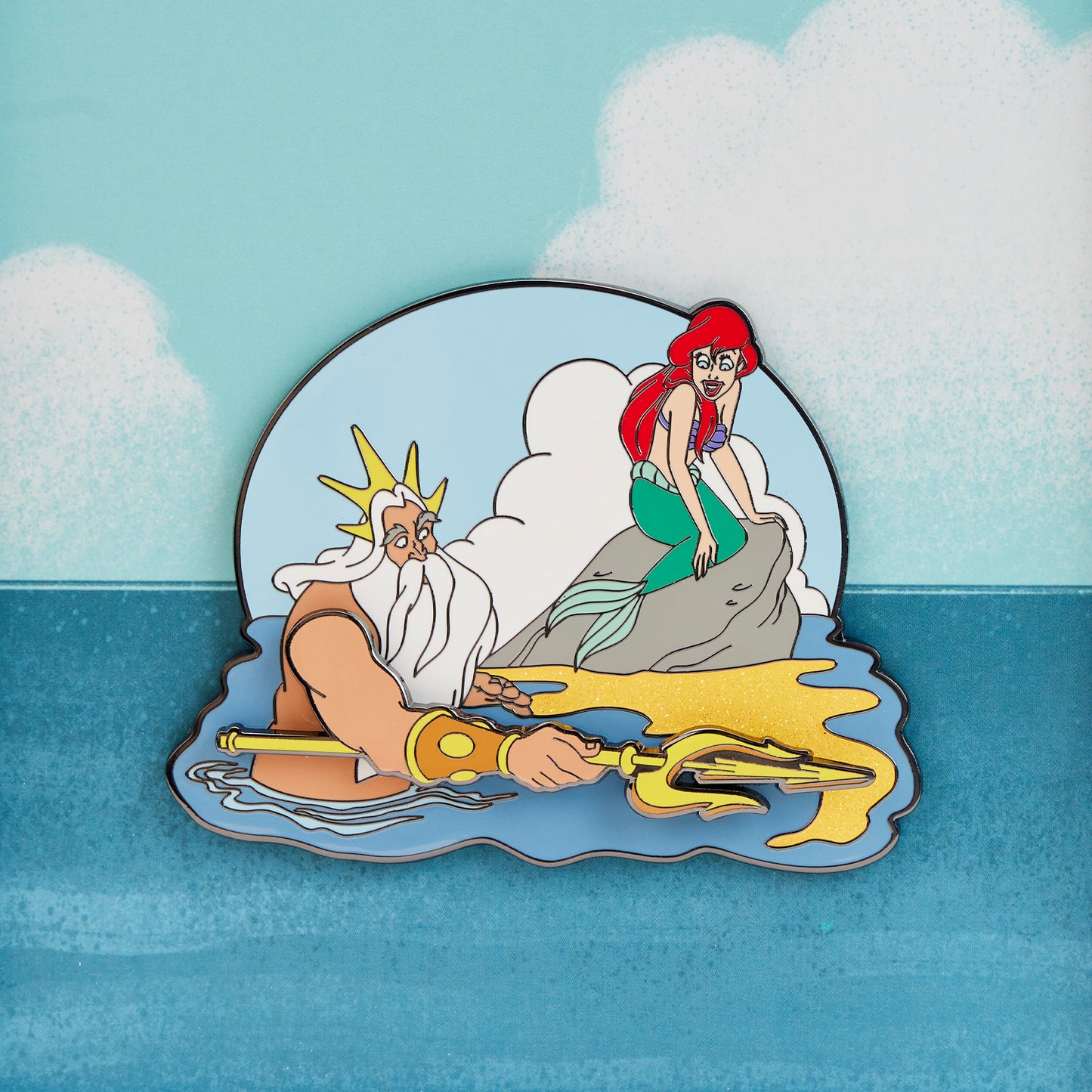 The Little Mermaid Tritons Gift 3 Inch Collector Pin