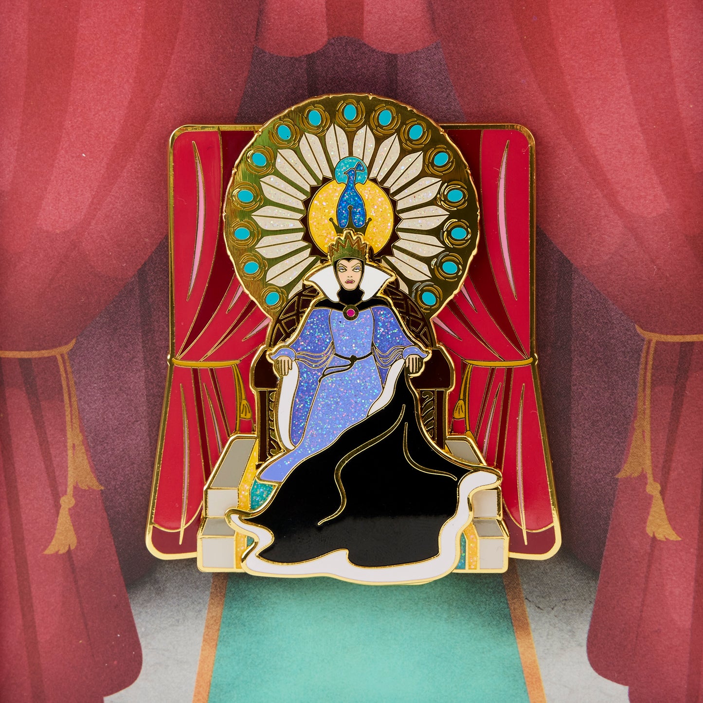 Snow White Evil Queen Throne 3" collector pin