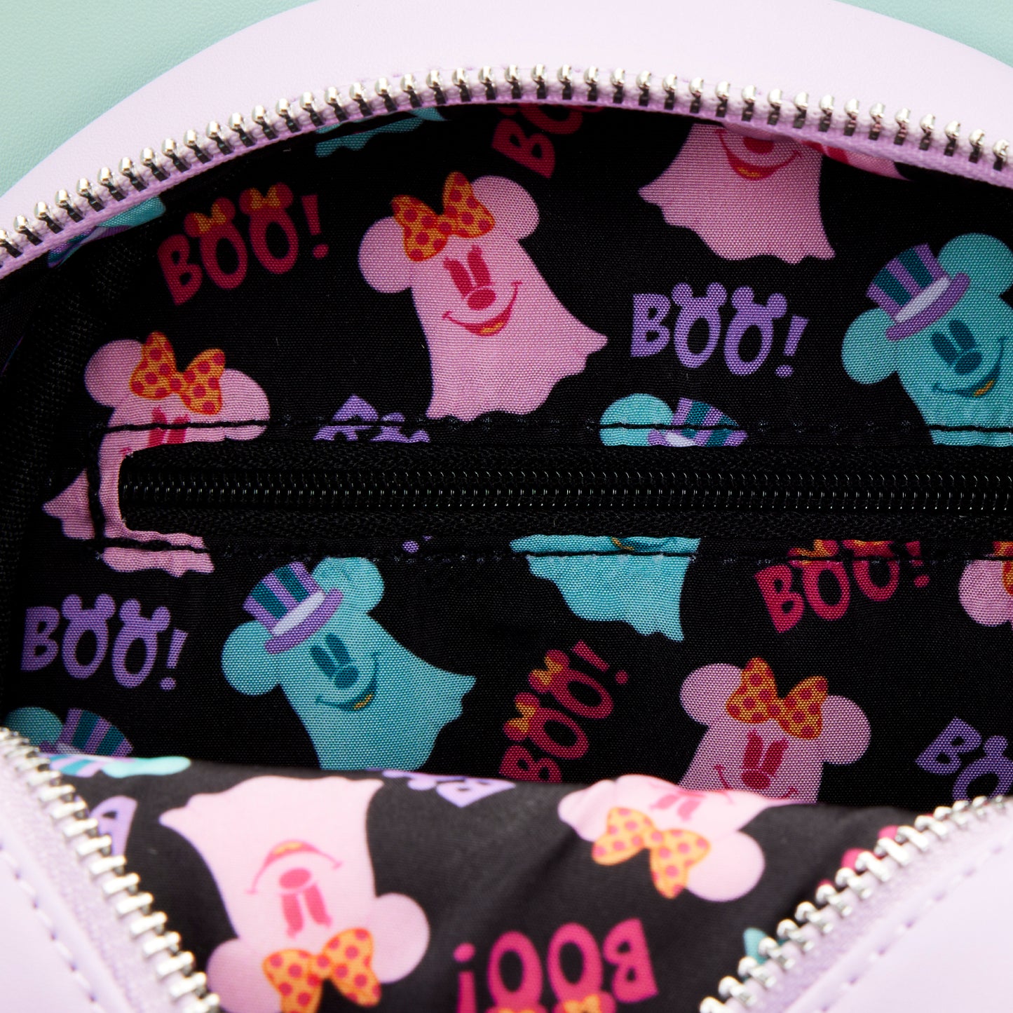 Pastel Ghost Mickey and Minnie Double Sided Crossbody Bag