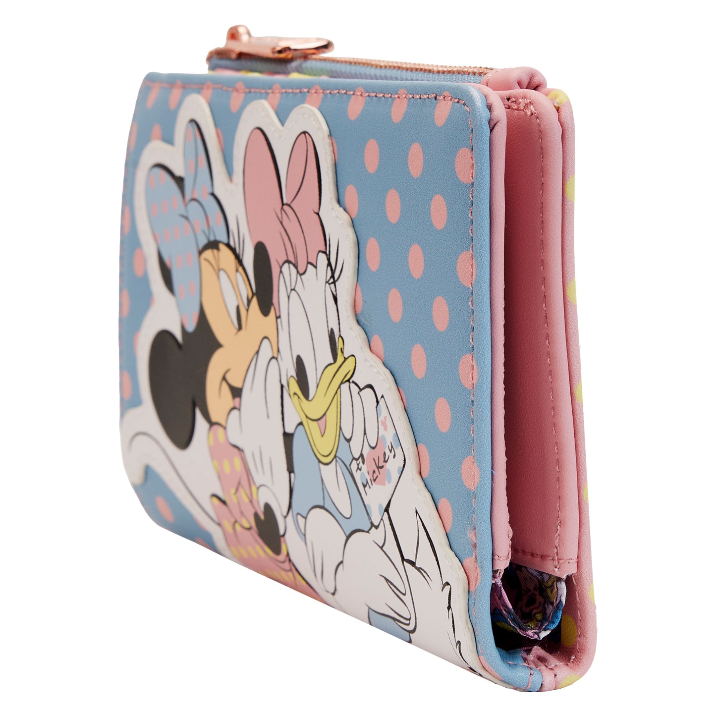 Minnie and Daisy Pastel Polka Dot Flap Wallet