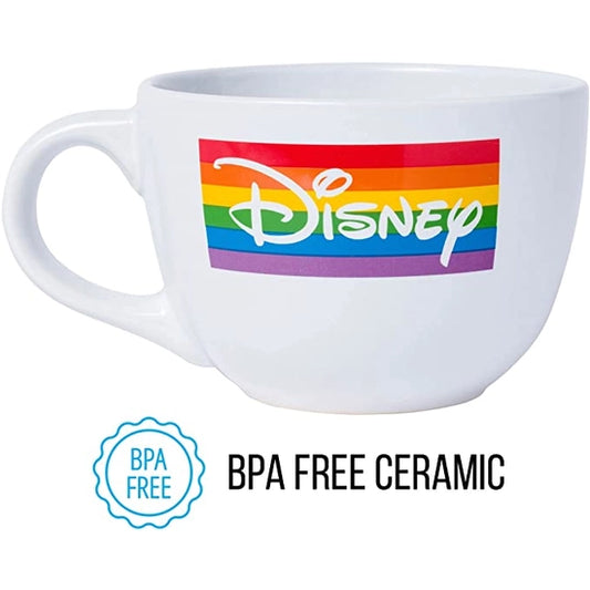 Disney Pride Mickey Hands 24oz Ceramic Soup Mug