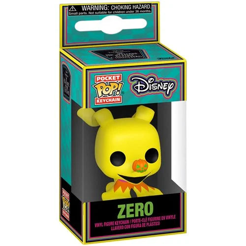 The Nightmare Before Christmas Zero Blacklight Pocket Pop! Key Chain