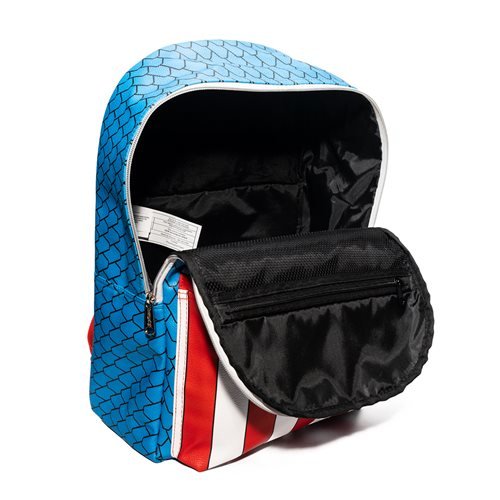 Captain America Cosplay Backpack with Pin Set