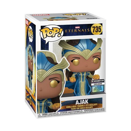 Eternals Ajak Pop! Vinyl Figure with Collectible Card - Entertainment Earth Exclusive