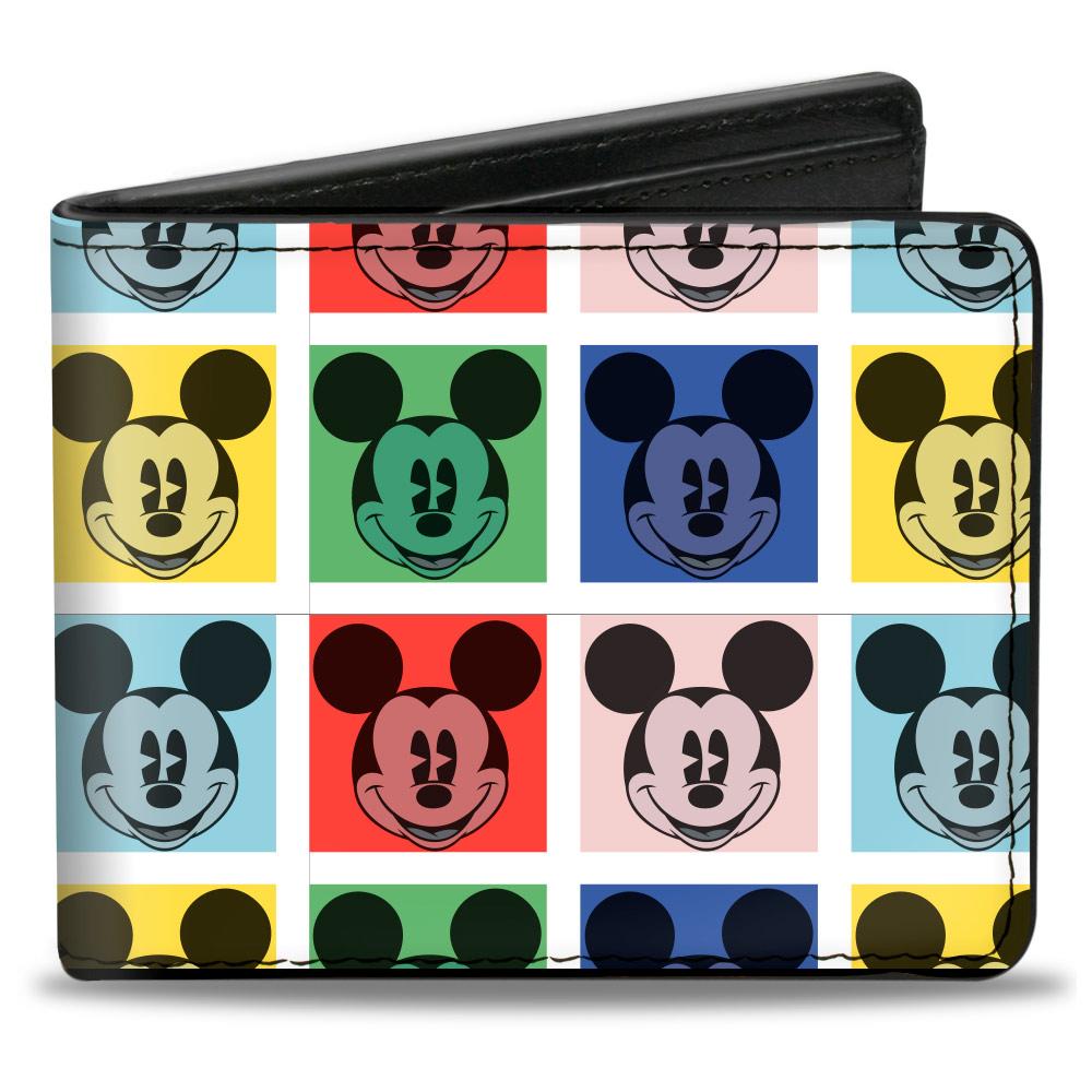Mickey Mouse Multi Color bi-fold wallet - Happy Mile Style