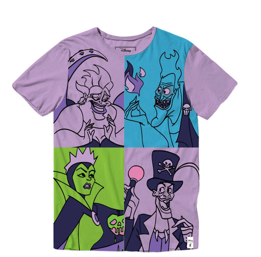 Disney Villains Squares Unisex Tee