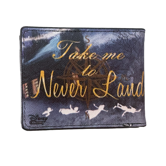 Peter Pan Take Me to Neverland bi-fold wallet-MANUFACTURING FLAW